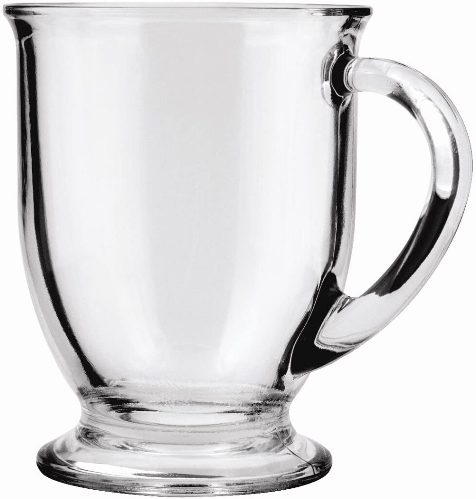 glass coffee mug made in usa