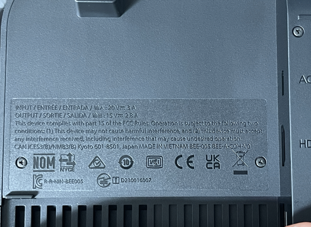 nintendo switch 2 dock made in vietnam