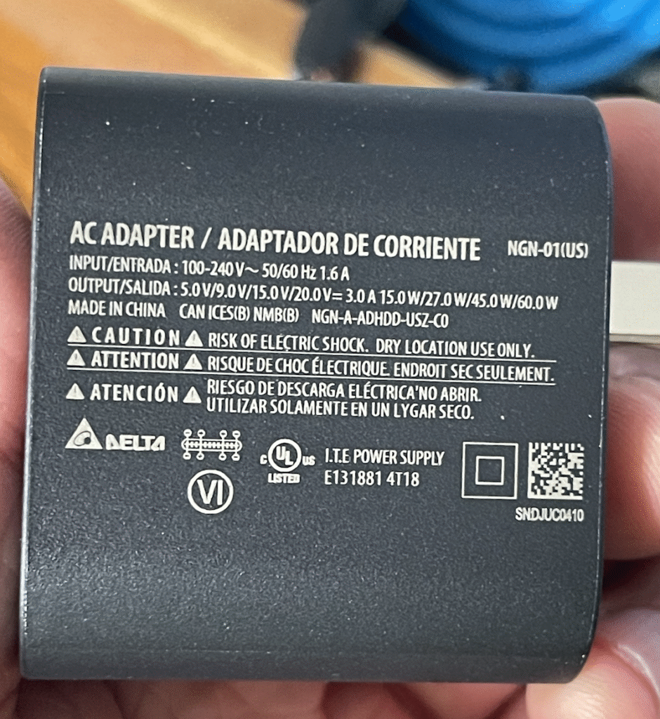 nintendo switch 2 ac adapter made in china